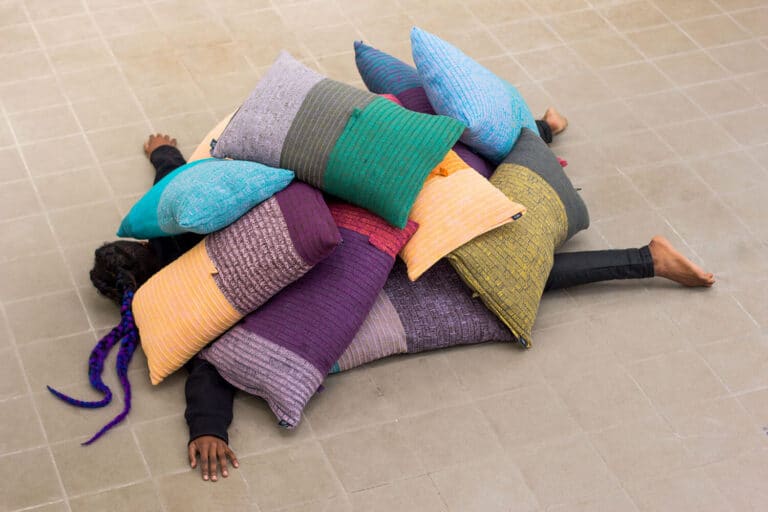 Loop Pillow by Textile Designer Veerle Tytgat